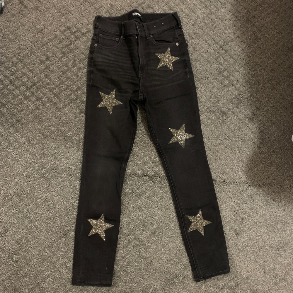 Express star embellished jeans